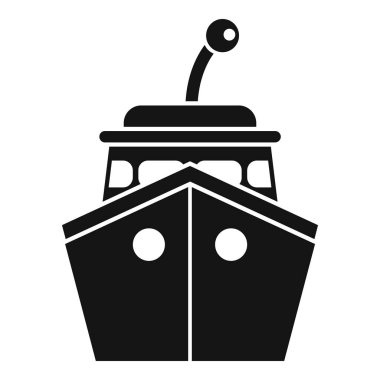 Denizde yüzen büyük bir geminin simgesi.