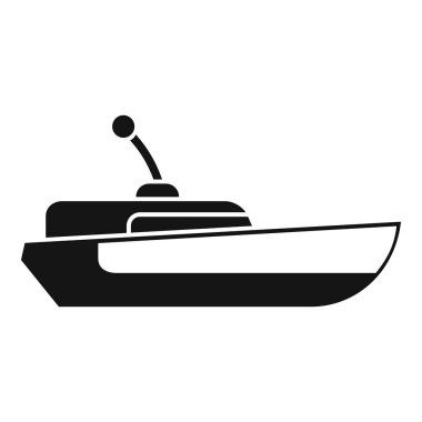 Suda yüzen bir yatın siyah beyaz silueti.