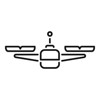 Uçan ve video ve fotoğraf kaydeden İHA simgesi