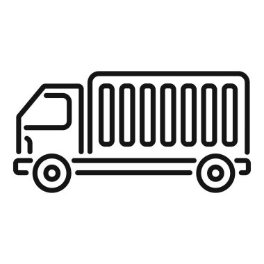 Mal taşıma kamyonu simgesi, taslak biçimi