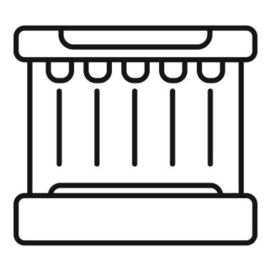 Tıbbi araştırma veya ilaç üretimi için kök hücre yetiştiren modern bir biyo-reaktörün simgesi