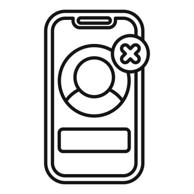 Kullanıcı hesabının sosyal medya platformundan silindiğini gösteren akıllı telefon