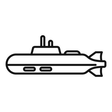 Okyanusun derinliklerinde yüzen askeri denizaltı, deniz kuvvetlerinin ve sualtı keşiflerinin bir sembolü.