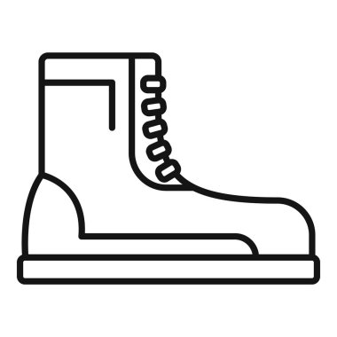 Yürüyüş botu ayakta, maceraya ve açık havada keşfetmeye hazır.