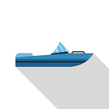 Mavi motorlu tekne, sakin sularda huzur içinde yüzen eğlence ve su maceralarının sembolü.