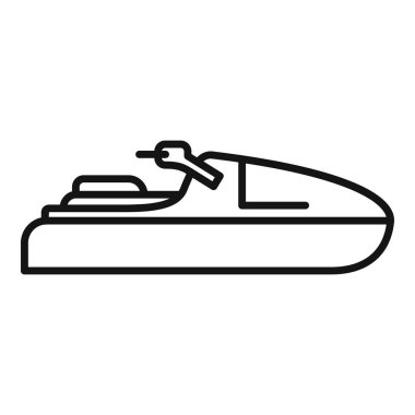 Modern su scooter 'ı duruş konumu simgesi, özet biçimi