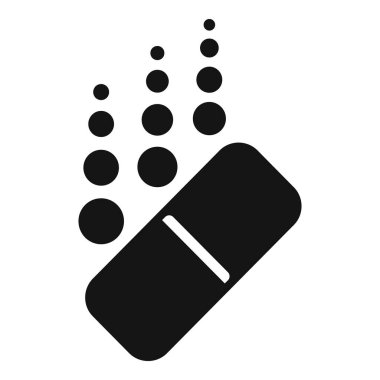 Siyah hap, ilaç parçacıklarını eritiyor.