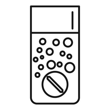 Elektronik aygıt voltajı ölçer, dijital ekran çoklu daireleri gösterir
