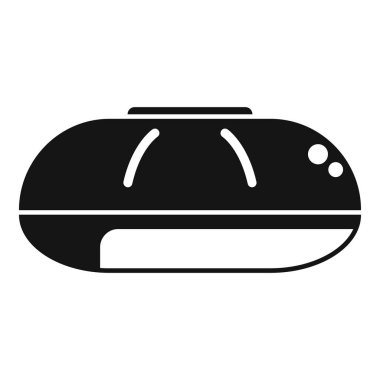 Solaryumun ya da güneş yatağının simgesi, bronzlaşma için güneşlenme ekipmanı.