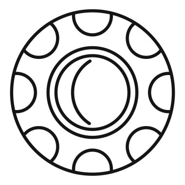 Kumarhane çipi bahis miktarını artırıyor basit çizgi simgesi tarzında kumar oyunları için