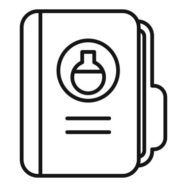 İçinde matara sembolü olan bir dizinin satır simgesi, kimya alanında organize öğrenme veya araştırma önerisi