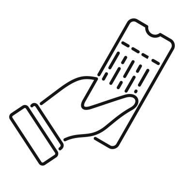 Elinizde bir biniş kartı var, seyahat ya da etkinlik için hazır.