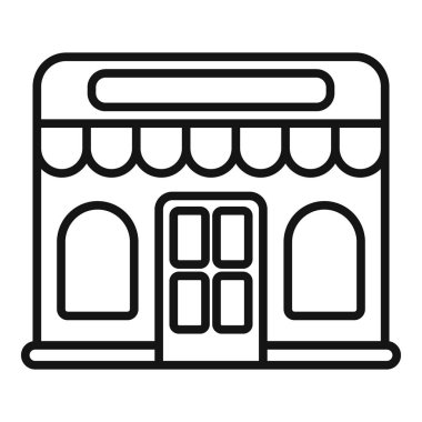 Küçük işletmeleri ve yerel dükkanları temsil eden basit ve tanınabilir bir mağaza simgesi