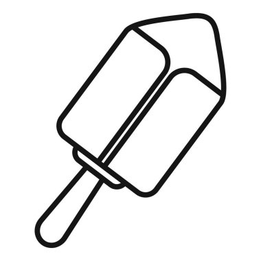 Basit çizgili dondurma sanatı. Yazı ve ferahlığı çağrıştırıyor.