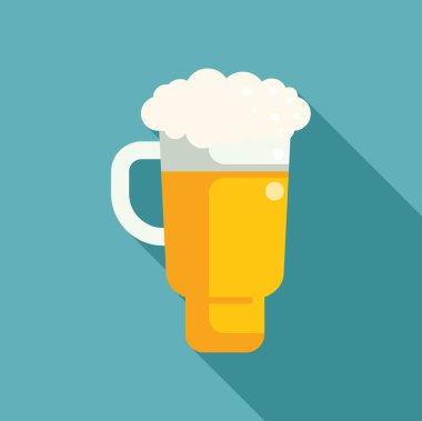 Uzun bir bardak bira köpükle doluyor, tazeliğini gösteriyor ve sizi soğuk biranın tadını çıkarmaya davet ediyor.