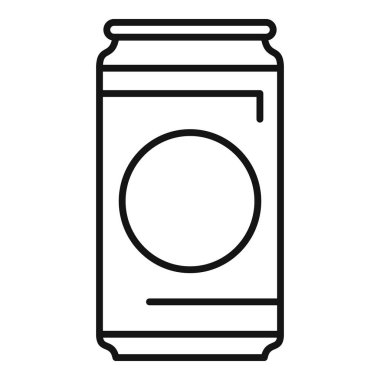 Alüminyum kutu boş etiketle duruyor, tasarımınız için hazır.