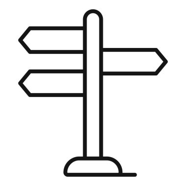 Boş yol tabelası farklı yönleri gösteriyor.