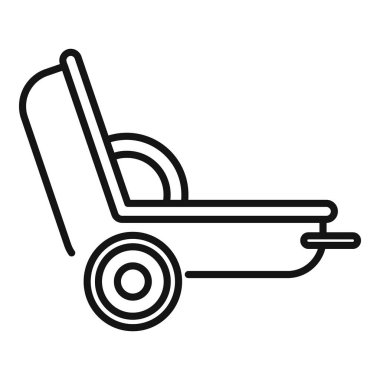 İnşaat alanında duran bir el arabasının çizgi çizimi