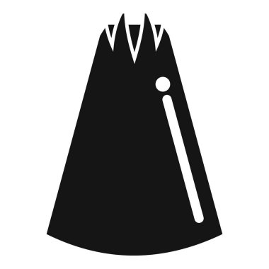 Siyah pasta torbası, krema dekorasyonu için boru tekniğini gösteriyor.