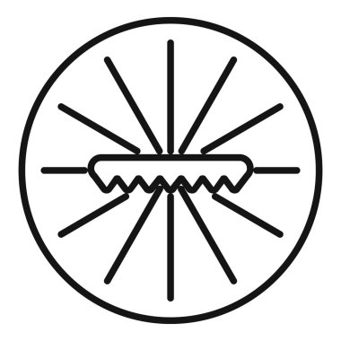 Etrafta uçuşan talaş parçacıklarıyla odun kesen dairesel testere