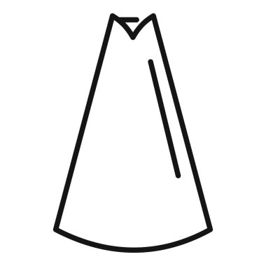 Lezzetli bir tatlıyı süslemek için kullanılan boru çantasının basit bir sanat simgesi