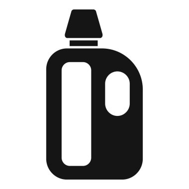 Plastik deterjan şişesinin basit bir simgesi. Genellikle çamaşır ve temizlik için kullanılır.