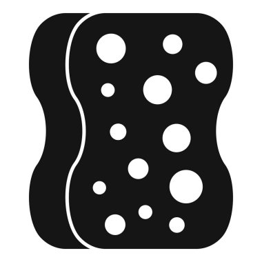 Temizlik ve yıkamayı temsil eden basit gözenekli sünger simgesi