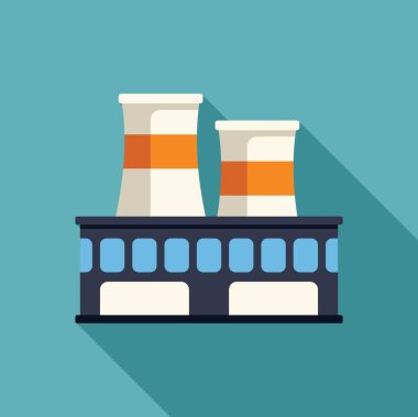 Nükleer enerji santrali soğutma kulelerinden çıkan buharla temiz enerji üretiyor.