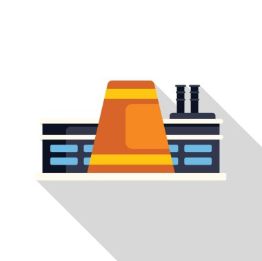 Dumanı tüten bacaları olan fabrika binası atmosferi karbon emisyonlarıyla kirletiyor.