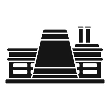 Kimyasal fabrika işleme ve imalatının sembolü