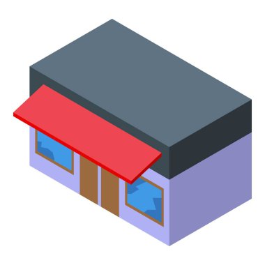 Kırık camlı Isome binası tahrip edilmiş bir dükkanı temsil ediyor.