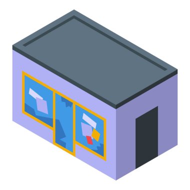 Kırık camlı terk edilmiş bir dükkan vandalizme maruz kalıyor.