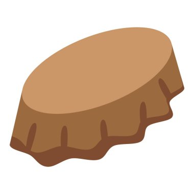 Beyaz zemin üzerinde izole kahverengi ağaç gövdesi büyüme halkalarını gösteriyor