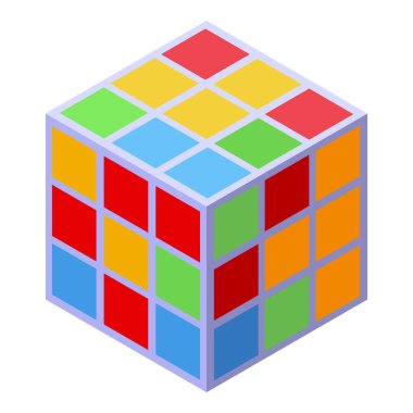 Renkli mantık oyunu küpü problem çözme becerilerini ve meydan okumayı gösteriyor