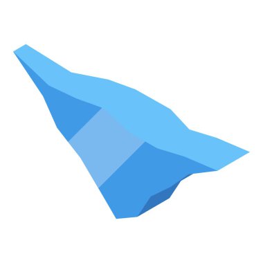 Su yüzeyinde yüzen büyük buzdağı çizimi