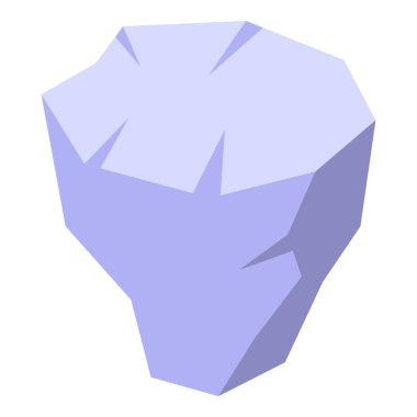 Buzuldan gelen büyük, ağır taşlar okyanusta yüzüyor.