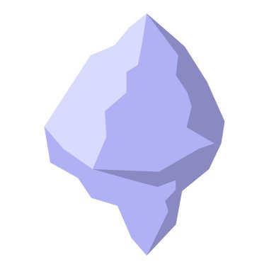 İklim değişikliğinin etkilerini temsil eden, su üzerinde yüzen büyük, pürüzlü bir buzdağı.