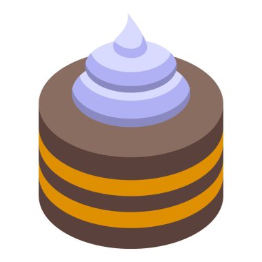 Mavi kremalı çikolatalı pasta, doğum günü partisi ve düğün kutlaması için lezzetli tatlı.