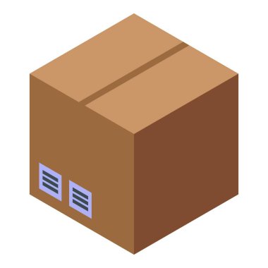 Karton kutu mühürlendi ve bir müşteriye gönderilmek üzere hazır.