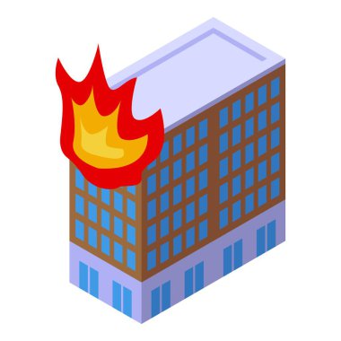 Çatısından büyük alevler püskürüyor.