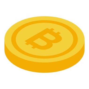 Üzerinde bitcoin sembolü olan altın para beyaz bir yüzeyde yatıyor.