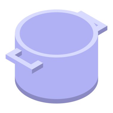 Boş metal tencerenin sapları lezzetli bir yemek hazırlamak için kullanılmayı bekliyor.