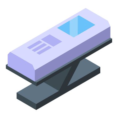 Hastane ve kliniklerde bulunan boy, tıbbi ekipman ve kontrol panelini gösteren modern tıbbi yatak