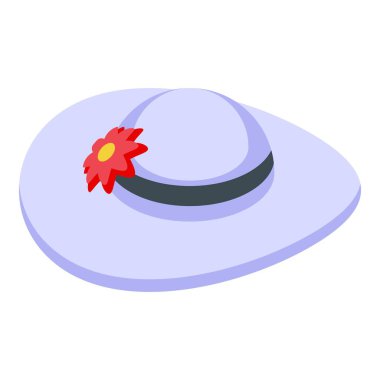 Zarif bir çiçeğin süslendiği şık bir yaz şapkası, güneşli günler için gölge ve zerafet sağlıyor.