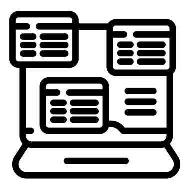 Geliştirici bir dizüstü bilgisayarda birden fazla penceresi açık olan bir yazılım oluşturuyor, onların iş akışını maksimum verimlilik için optimize ediyor