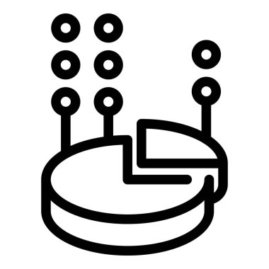 Basit pasta grafiği, anahtar bilgisini vurgulayan veri noktaları ile bölümlere ayrılır