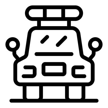 Offroad arabası ekstrem macera gezisi için hazır.