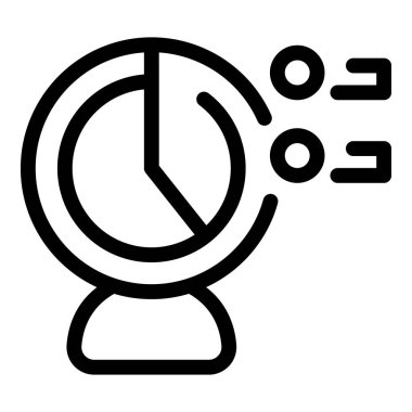 Yuvarlak bir tabloyu temsil eden satır simgesi iş verilerini yukarı doğru giden bir eğilimi gösteren büyüyen bir okla göstermektedir