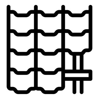 İnşaat alanı güvenliği ve verimliliği ile çatı kiremit kurulumu için özel bir yapı iskelesi sistemi