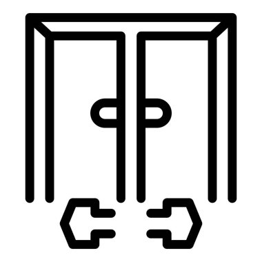 Acil durum çubuğu kaçış yolu işareti olan çift kapılı çıkış binalar için temel bir güvenlik özelliğidir.